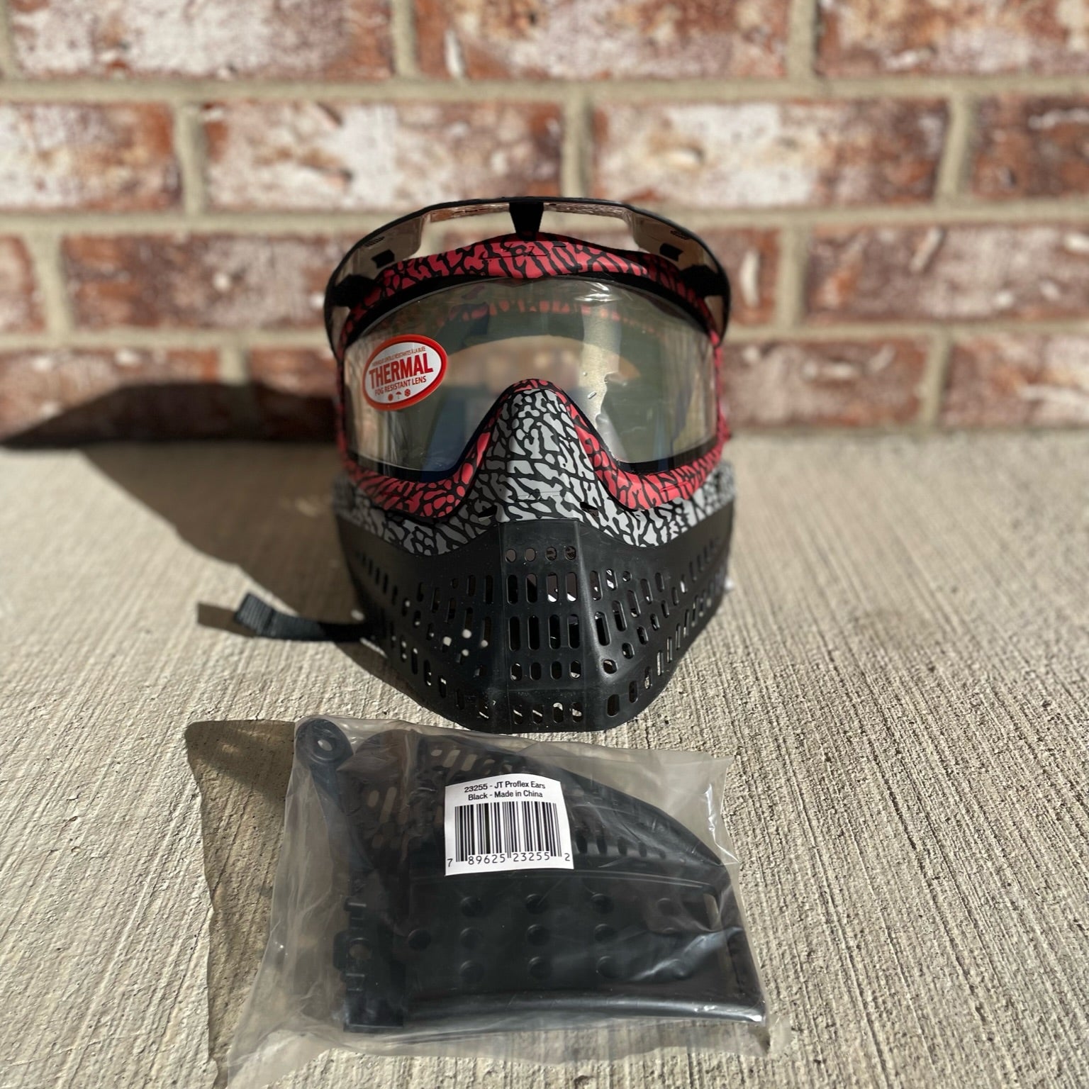Used JT Proflex Paintball Mask - LE BNIB w/ Black Spare Ears