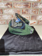 Used Virtue Vio Ascend AF Paintball Mask - Olive w/ Clear Lens and Soft Goggle Bag