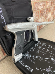 Used DLX Luxe Ice Paintball Gun - Silver 3D Splash