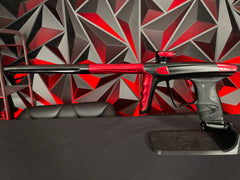 Used DLX Luxe X Paintball Gun - Dust Black Body/Gloss Trigger Frame/Red Accents