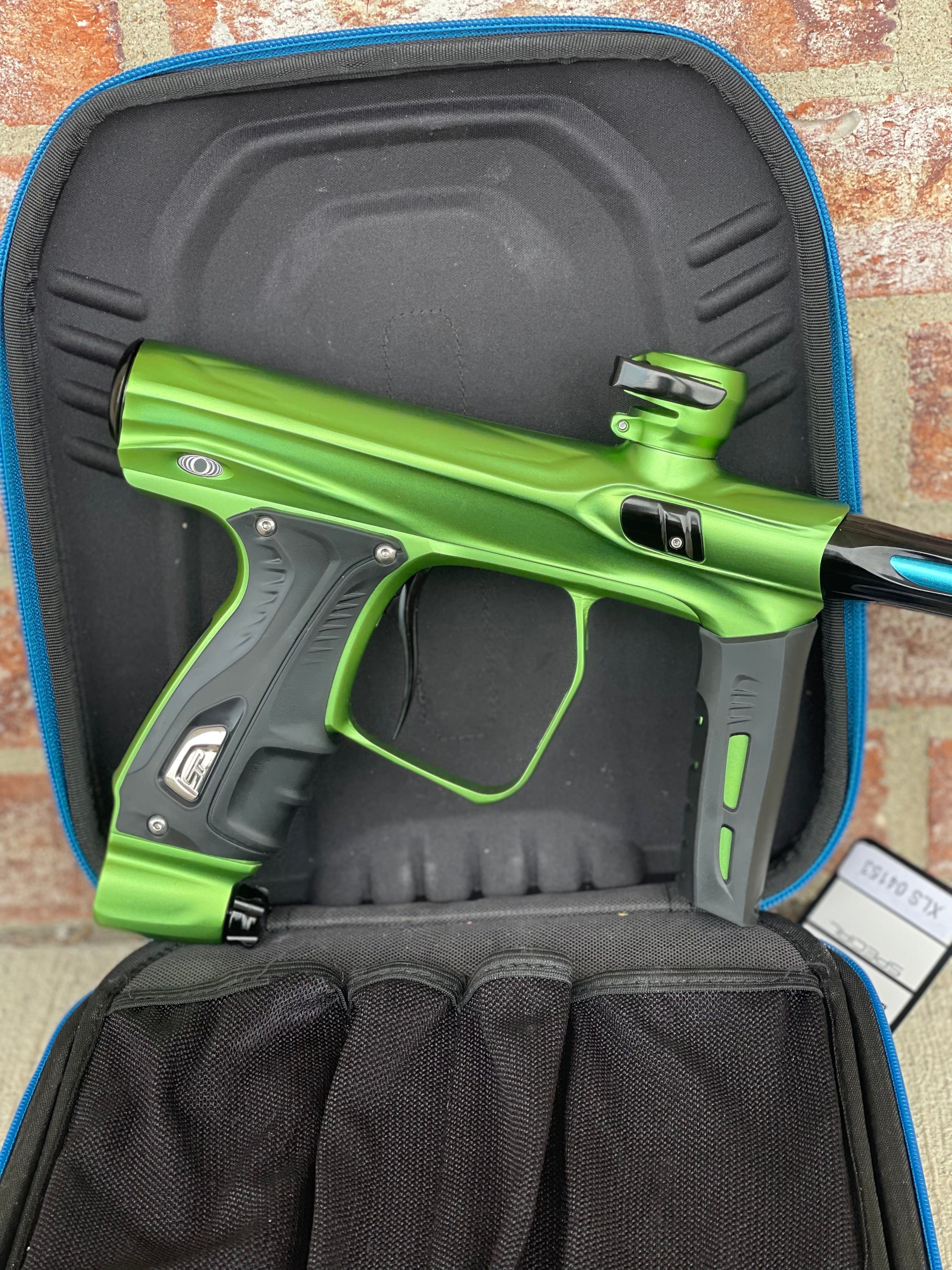 Used Shocker XLS Paintball Gun - Green / Black