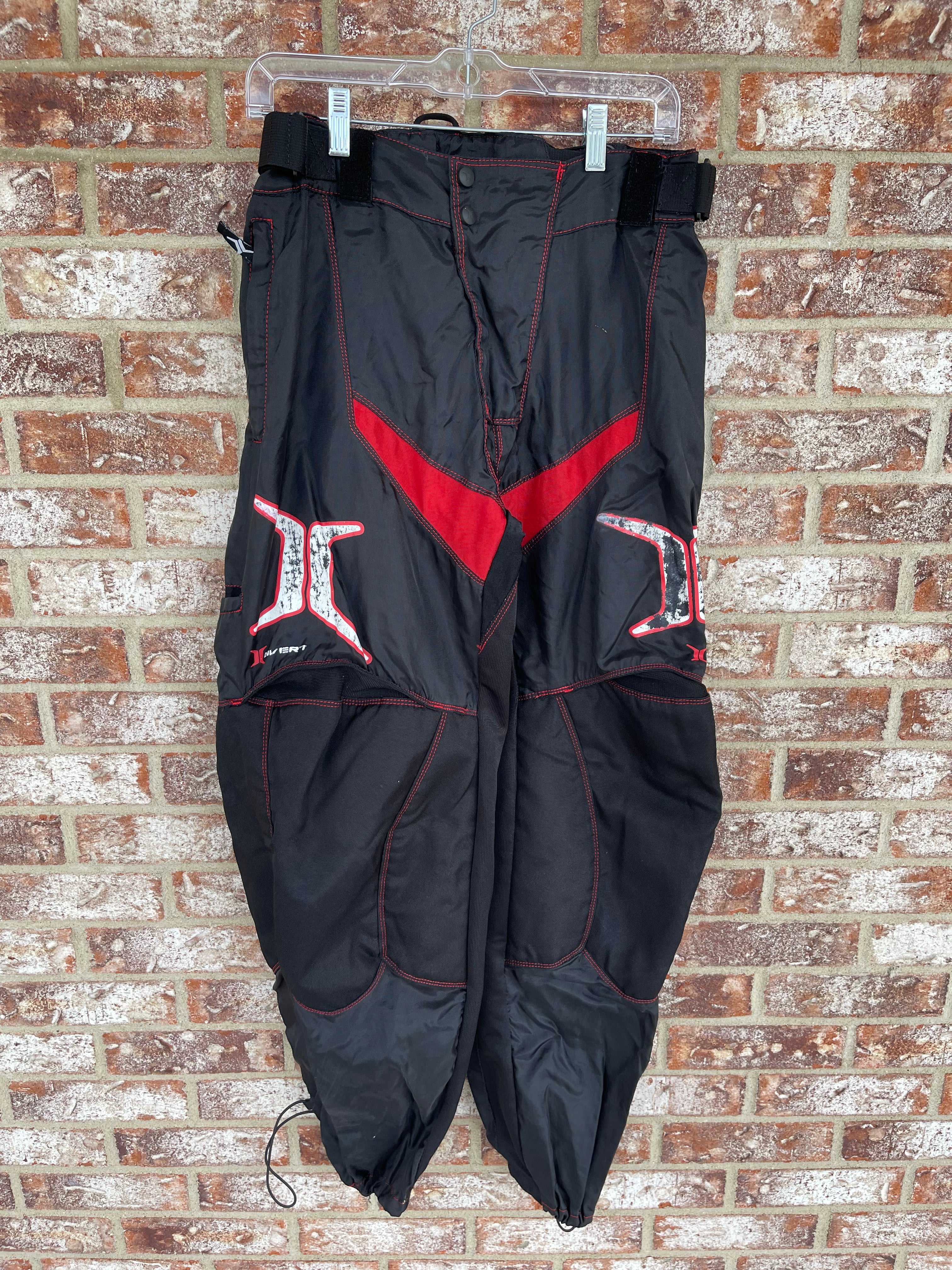 Used Invert Paintball Pants - Black/Red - Medium (30-36)