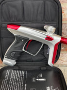 Used DLX Luxe TM40 Paintball Gun - Dust White / Polished Red