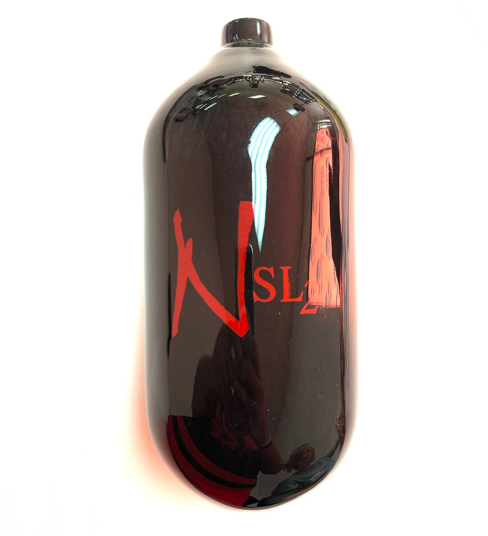 Ninja SL2 77/4500 Paintball Tank BOTTLE ONLY - Black/Red