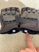 Used Exalt Half Finger Tactical Gloves - Black - L/XL