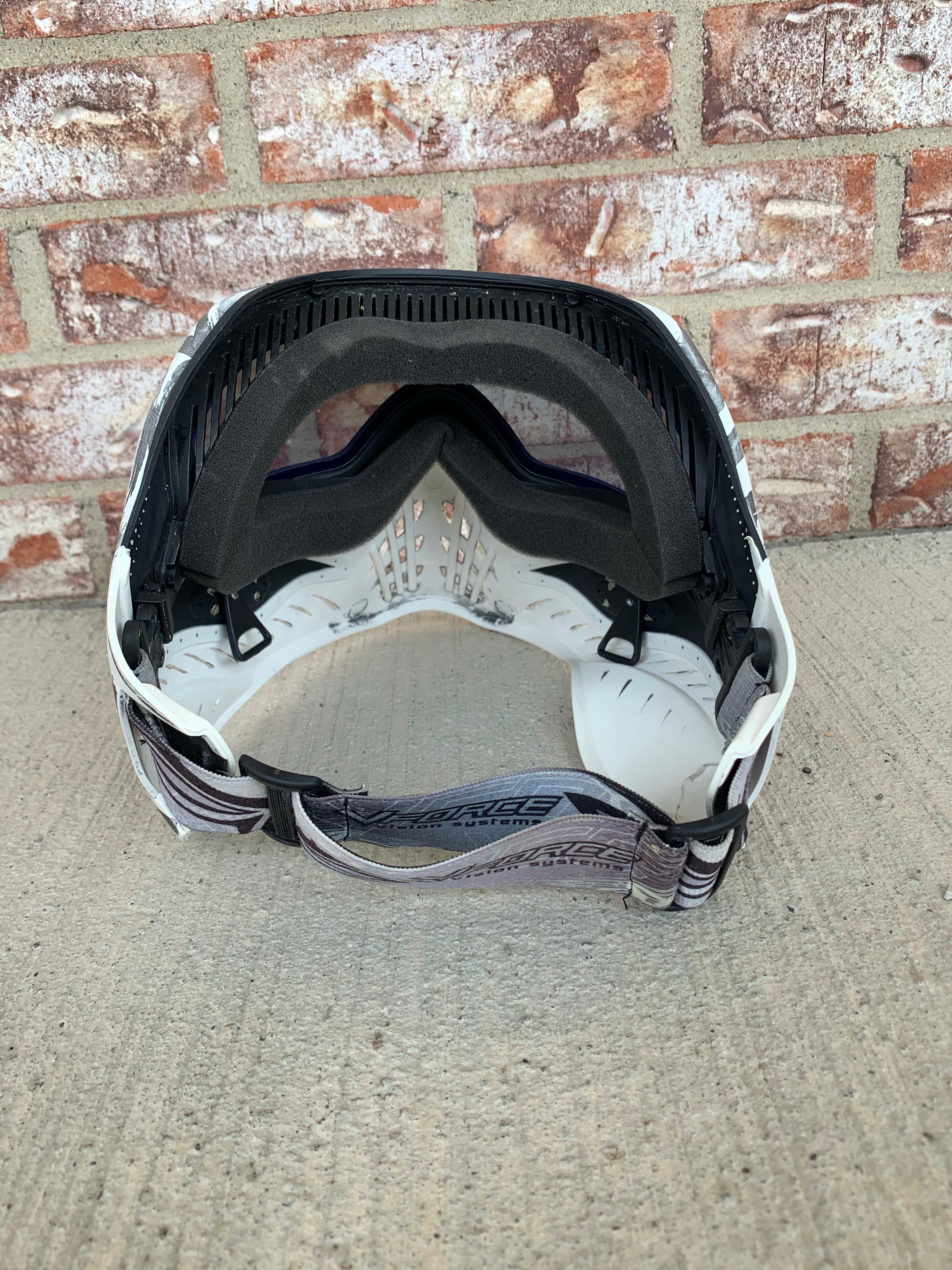 Used V-Force Grill Paintball Mask - Zebra LE