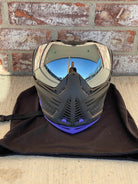 Used Push Unite Paintball Mask - Black with Purple Chin Extender