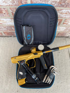 Used Shocker Amp Paintball Gun - Gold w/ Infamous Deuce Trigger