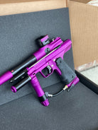 Used Empire Resurrection Autococker Paintball Marker- Purple w/ Matching Full Empire Barrel Kit