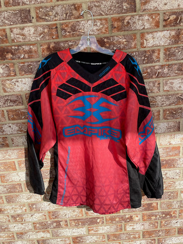 Used Empire Prevail Paintball Jersey - Red/Black/Blue - Large