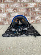 Used Virtue Vio Ascend Paintball Mask - Black/Blue w/ Soft Goggle Bag and Clear Lens