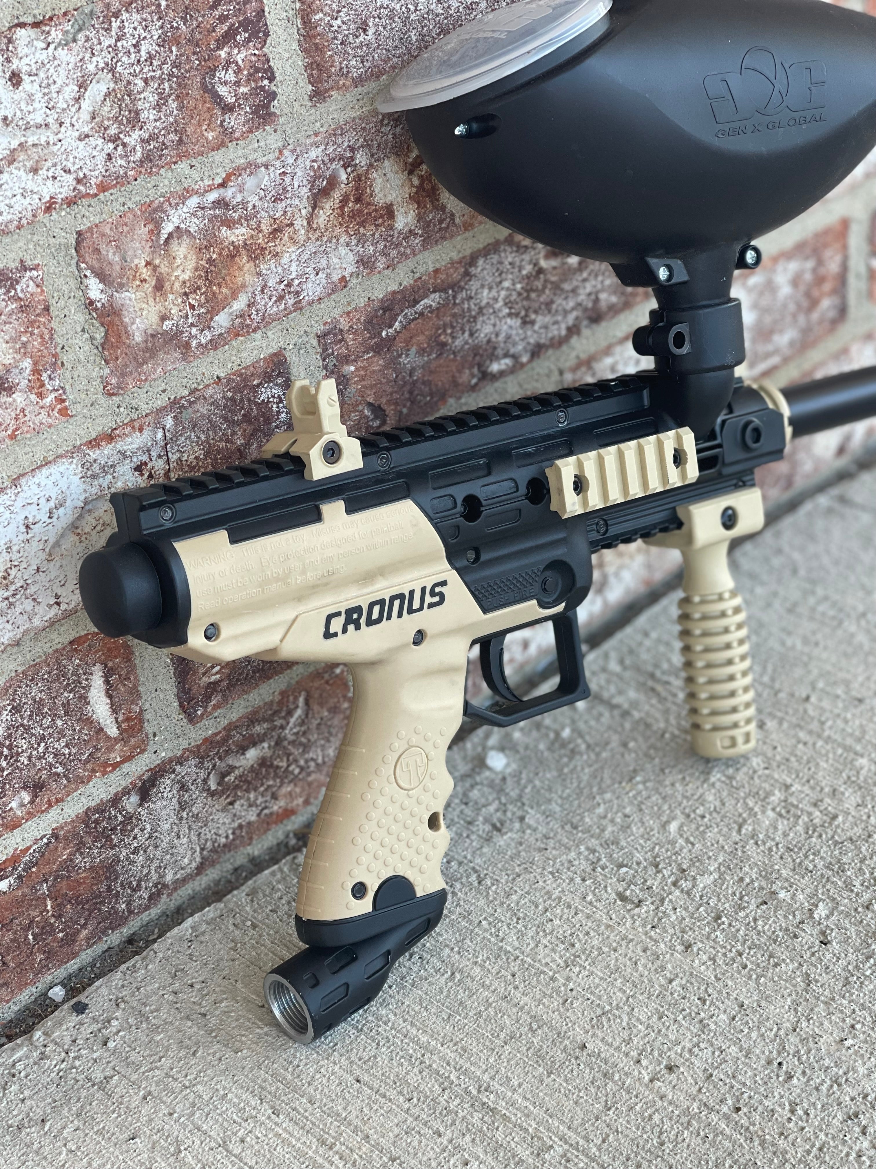 Used Tippmann Cronus Basic - Tan w/ GXG Gravity Loader