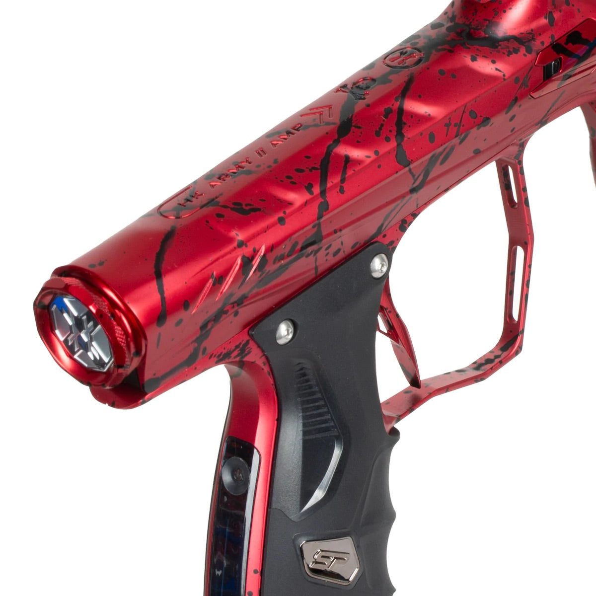 HK Army Shocker AMP Paintball Gun - Fire Splash (Red/Black)