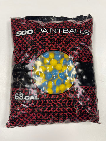 Empire Formula 13 Paintballs - 2000 Paintballs - Blue/Yellow Shell / Yellow Fill