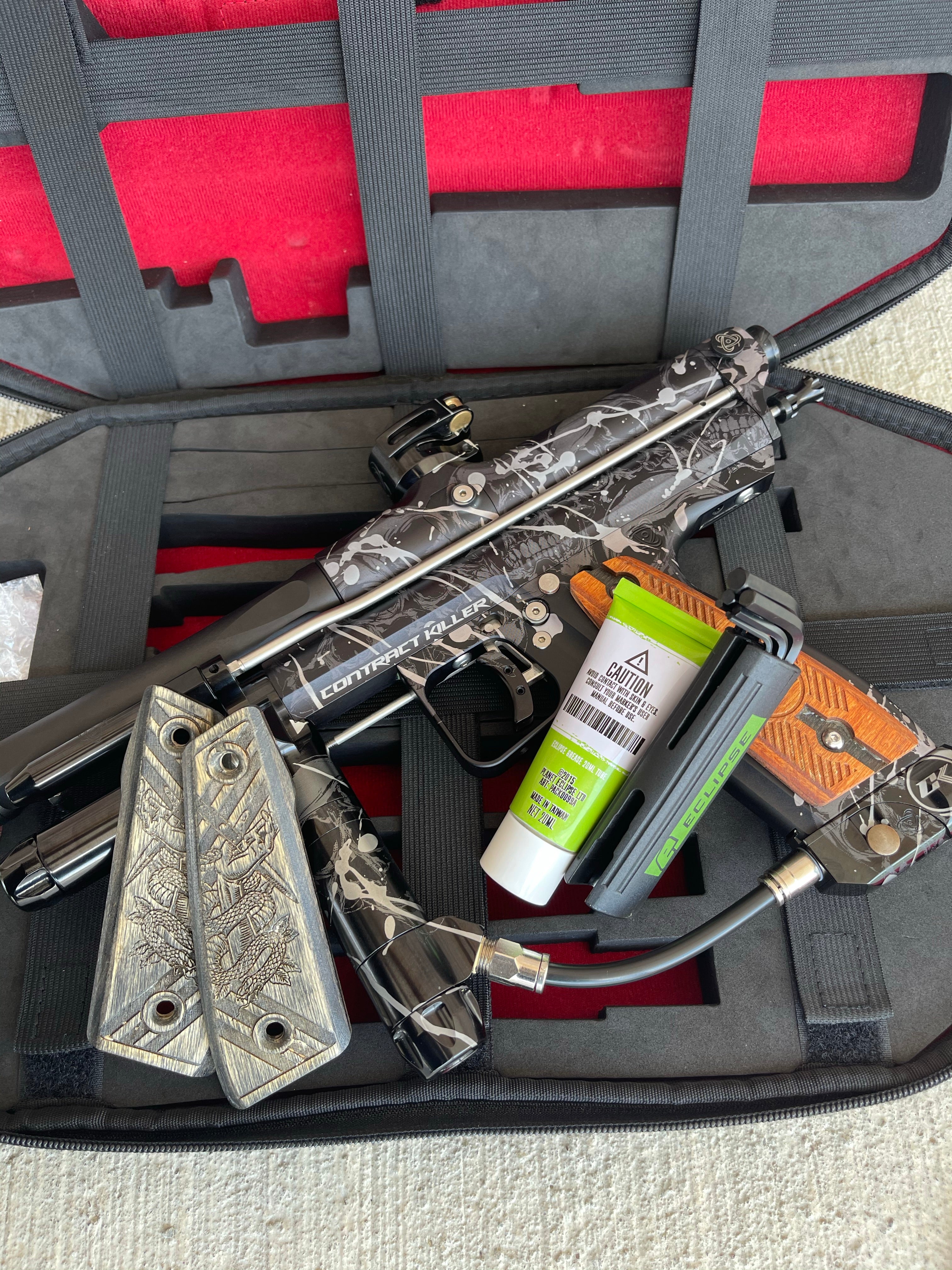 Used CK Inception Autococker Retro Series Paintball Marker - Dripping Skulls