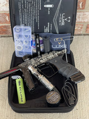 Used DLX Luxe Ice Paintball Gun - Black w/ Laser Engraving