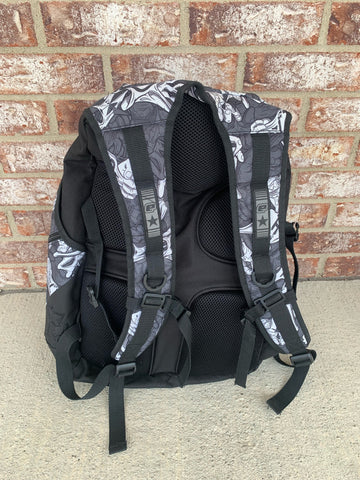 Used Planet Eclipse Back Pack - Black w/ White Hands