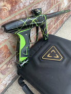 Used Smart Parts DLX Luxe Ice Paintball Marker- Black/Lime 3D Splash