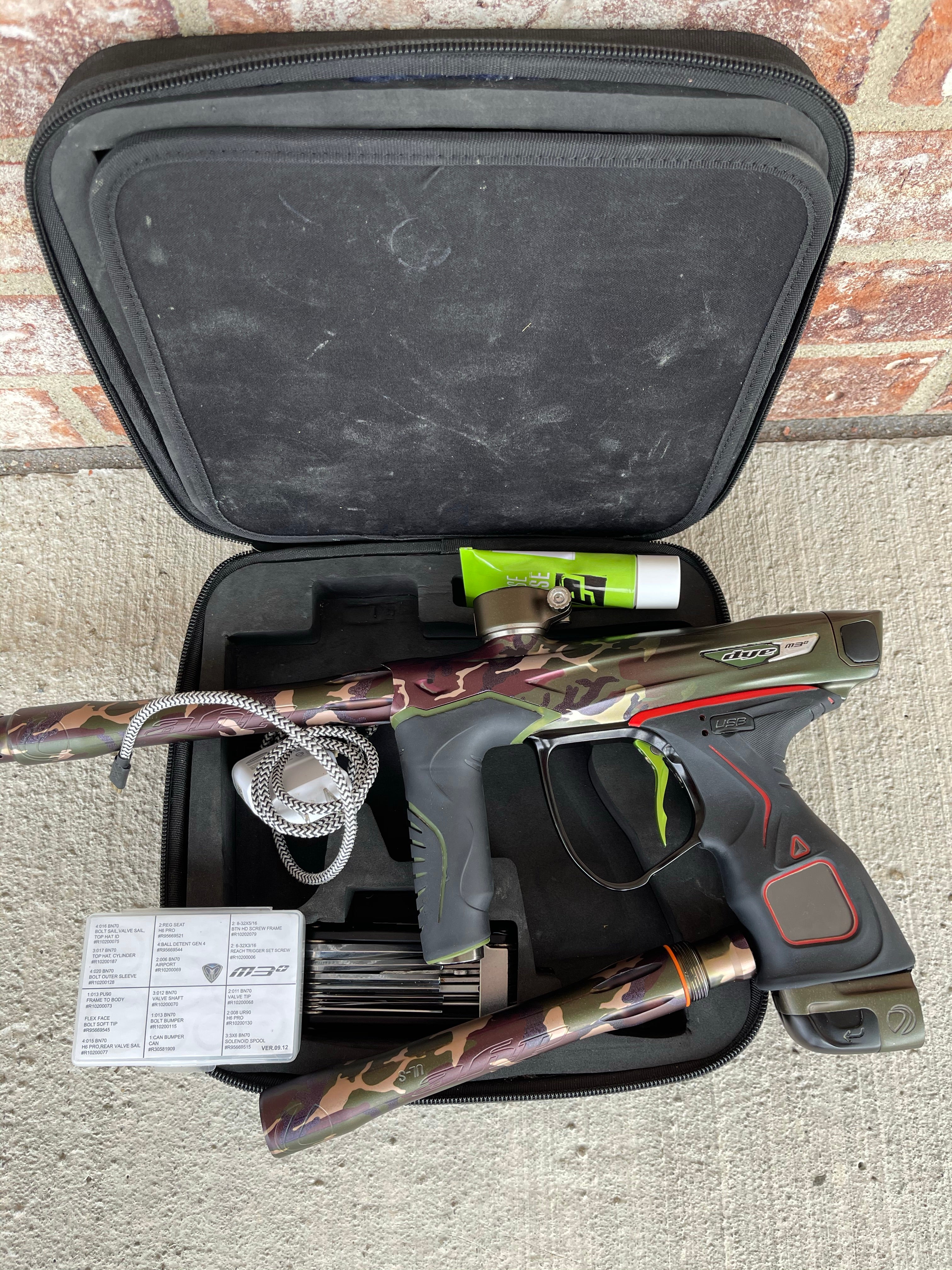 Used Dye M3+ Paintball Gun - PGA Woodland