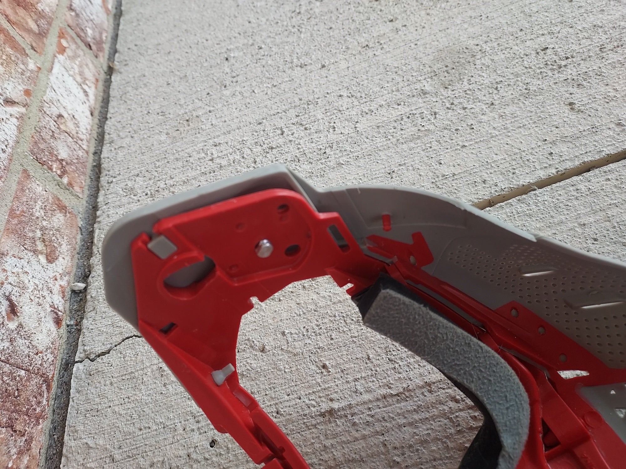 Used Empire EVS Paintball Mask FRAME ONLY - Grey / Red