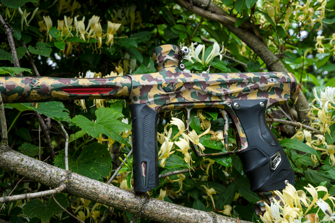 SP Shocker AMP Paintball Gun - LE Woodland Camo