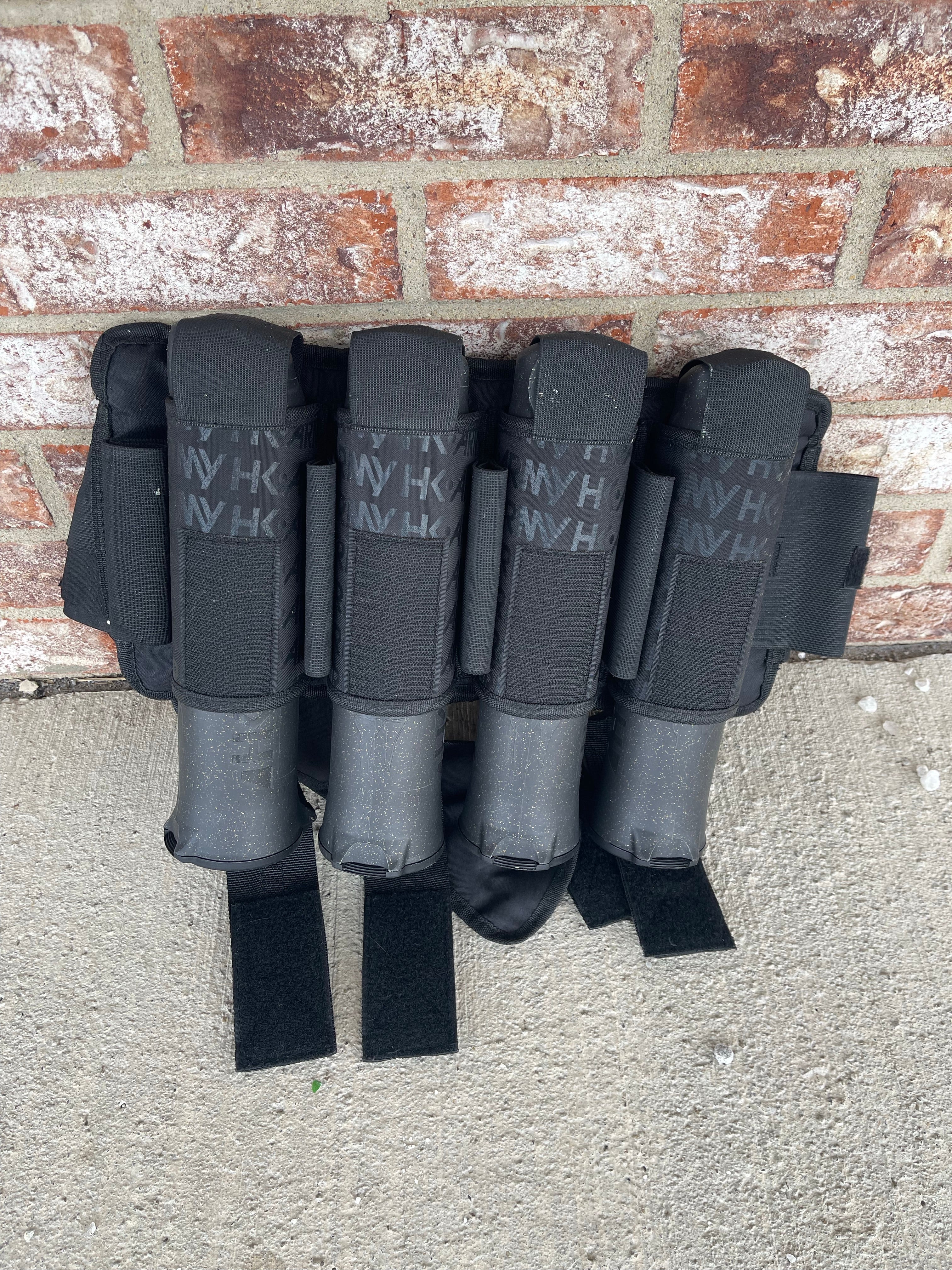 Used HK Army HSTL 4+5 Pod Pack- Black w/ 4 HK Army Black Skull Pods