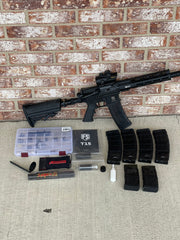 Used First Strike T15 Paintball Marker w/ Extra Magazines