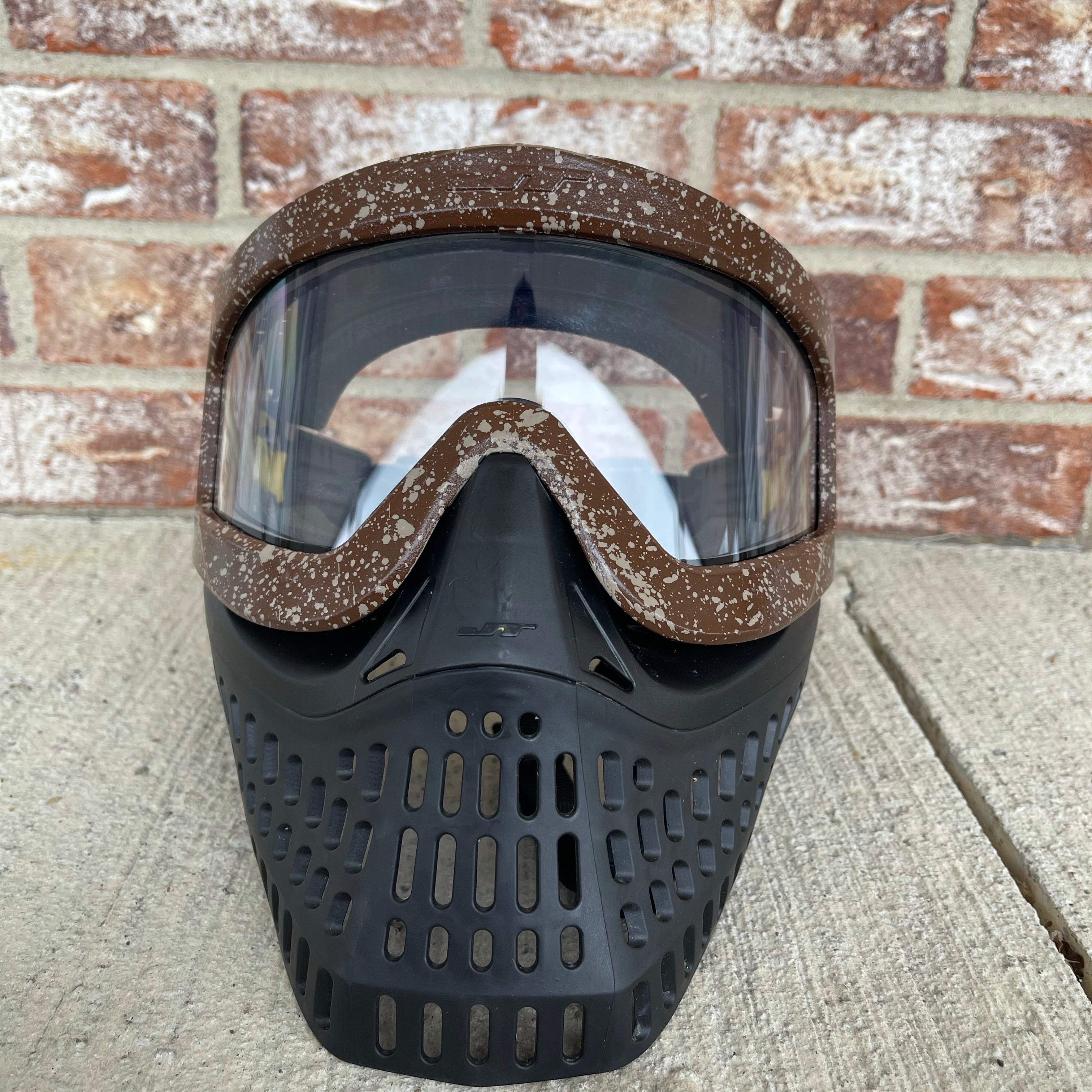 Used JT Proflex X Paintball Mask - Black / Brown