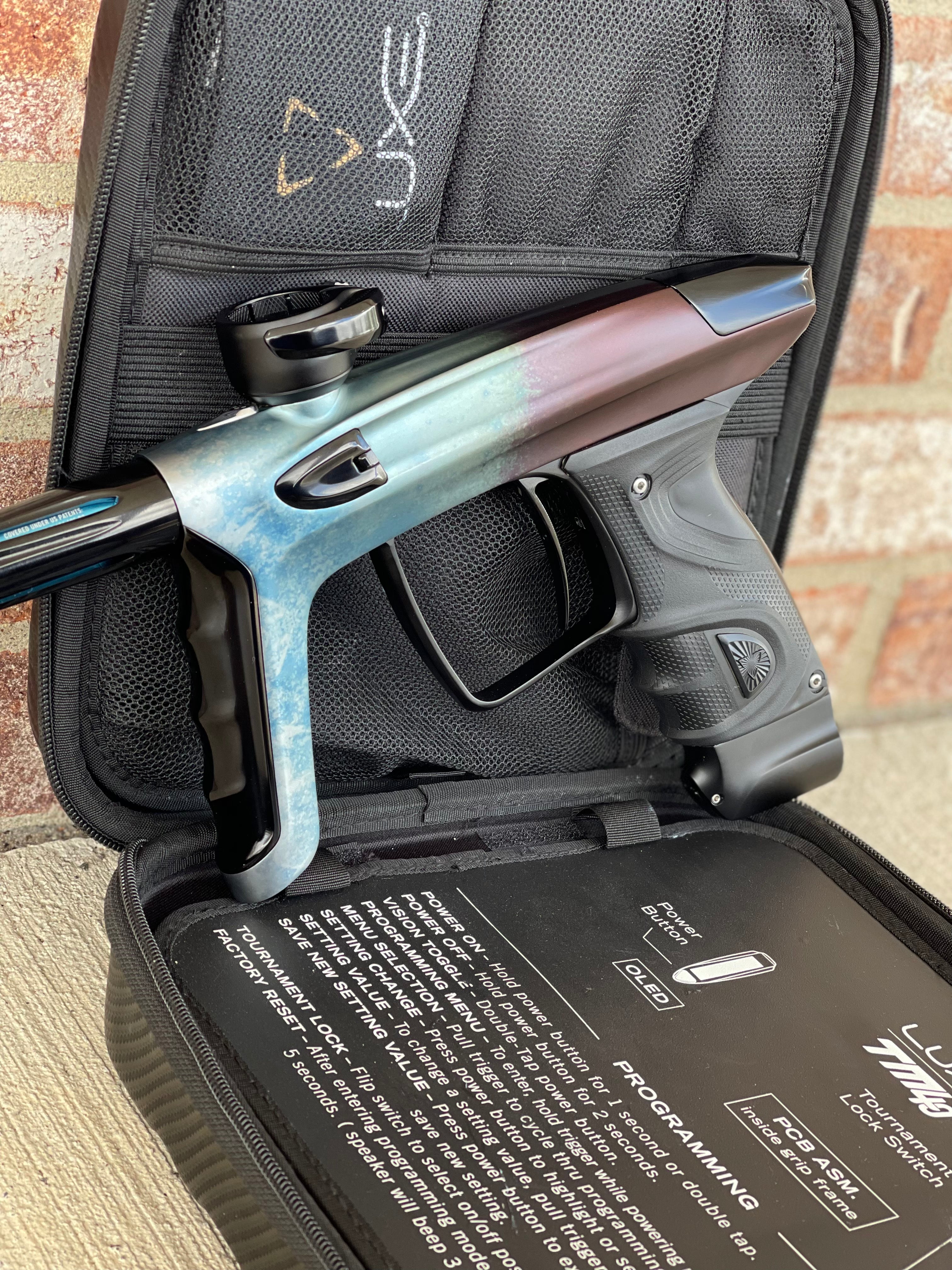 Used DLX Luxe TM40 Paintball Gun - Black Ice Fade