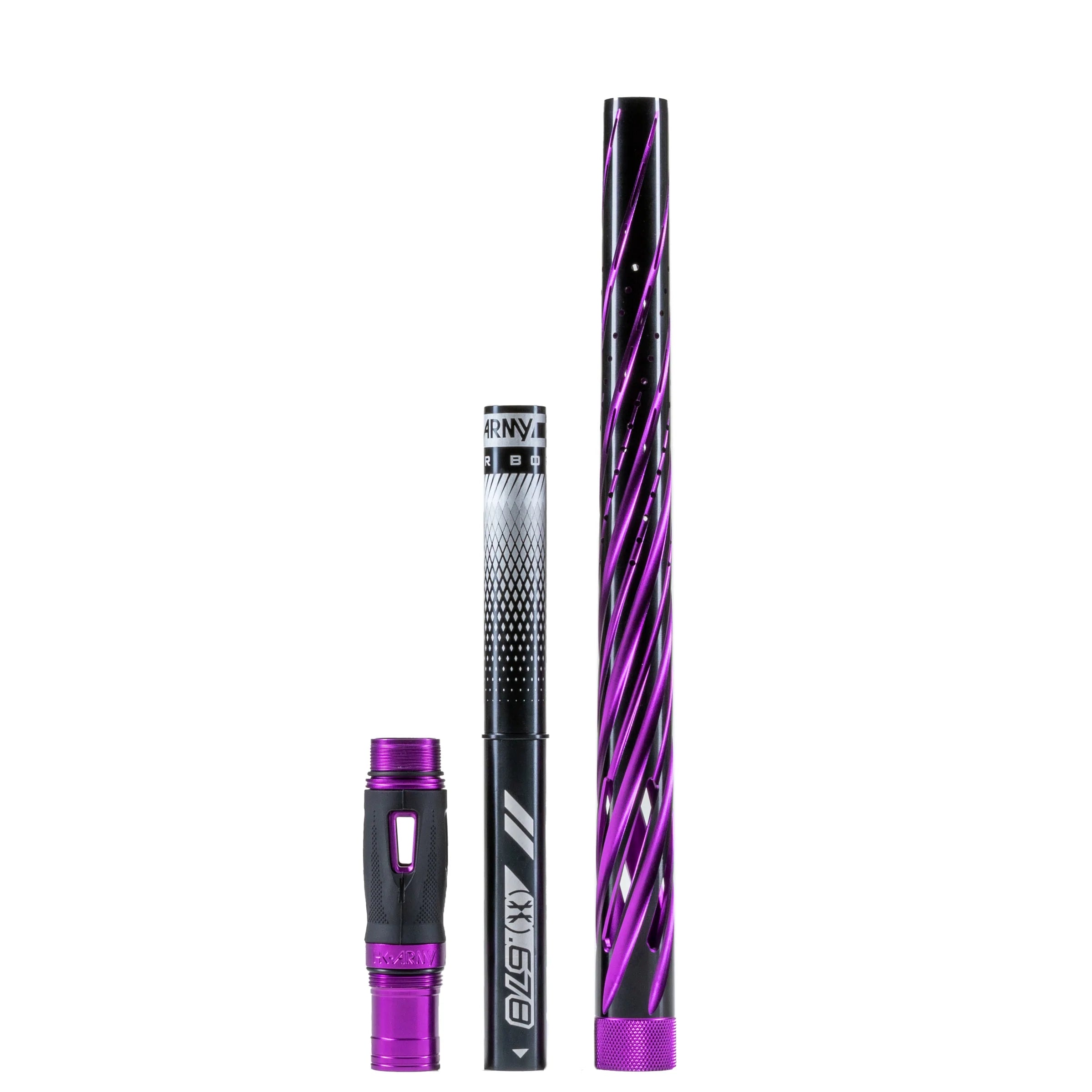 HK Army LAZR Barrel Kit - Elite Orbit - Autococker Thread - Dust Purple/Black Inserts