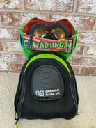 Used V-Force Grill Paintball Mask - Cowabunganga Series - Green/Red w/ 2 lenses & Exalt Goggle Case