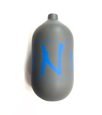 Ninja SL2 68/4500 "Matte Series" Carbon Fiber Paintball Tank BOTTLE ONLY - Grey/Blue