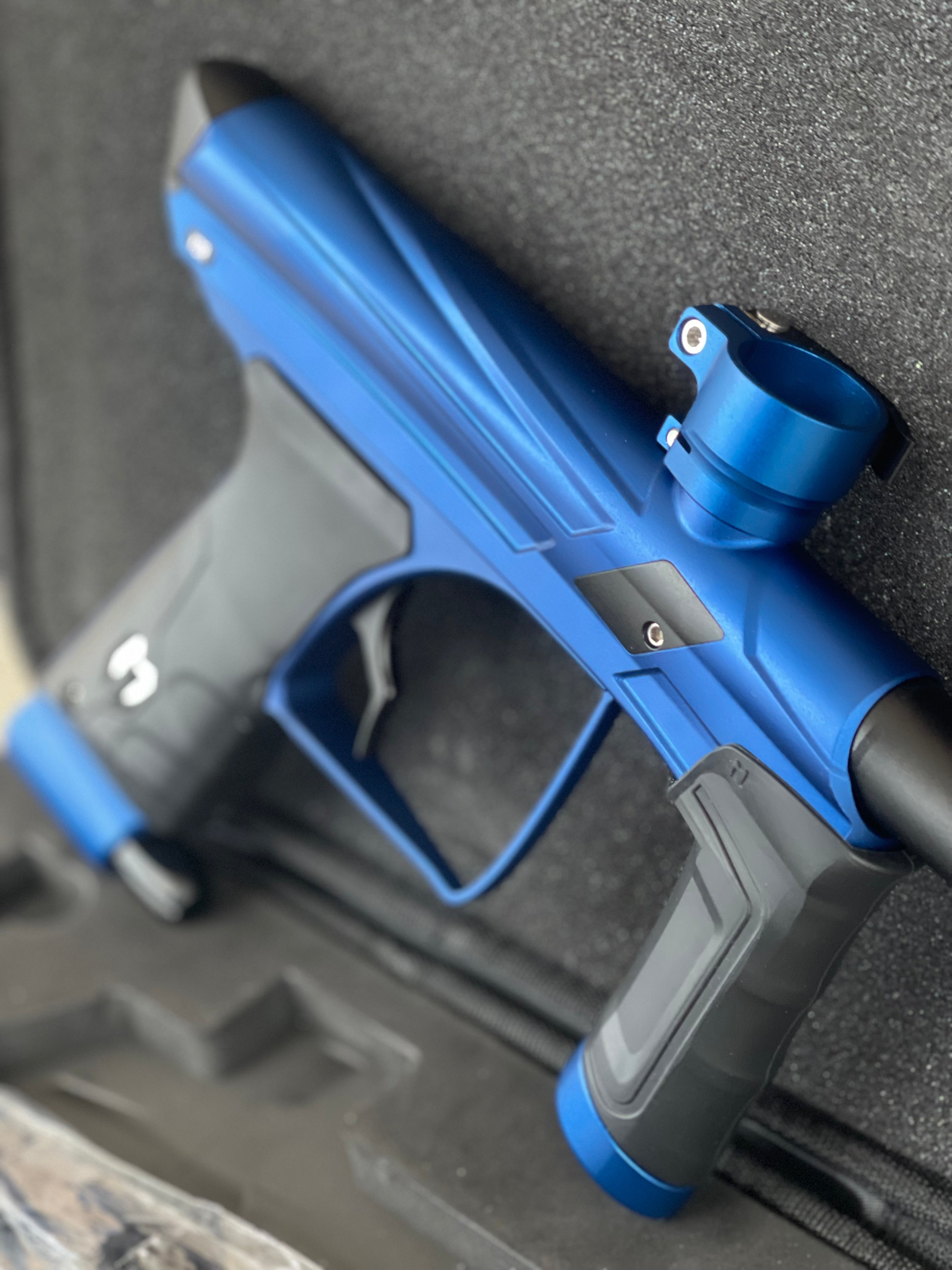 Used Macdev XDR Paintball Gun - Dust Blue with Mech Frame