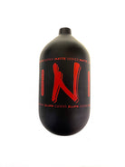 Ninja SL2 68/4500 "Matte Series" Carbon Fiber Paintball Tank BOTTLE ONLY - Black/Red