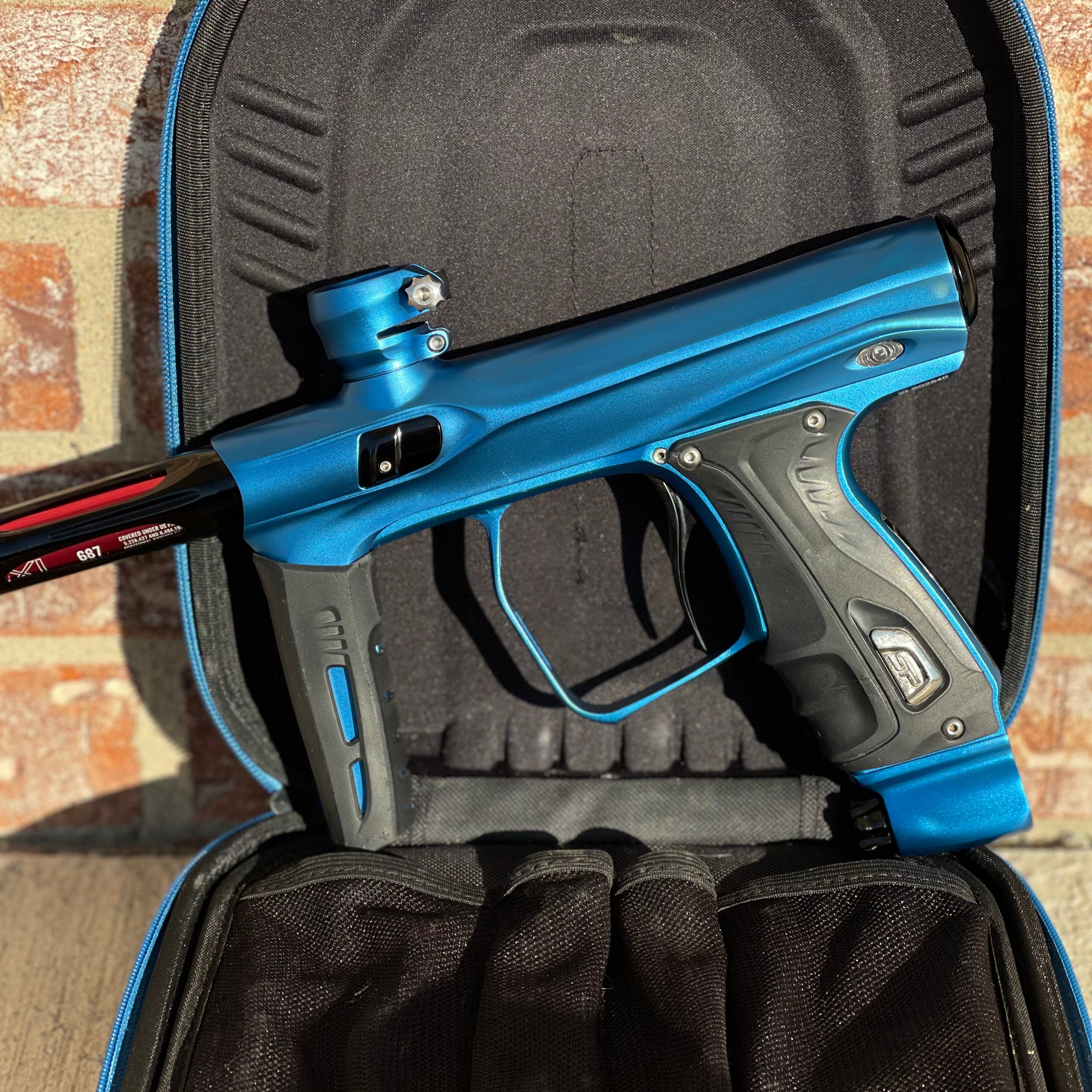 Used Shocker XLS Paintball Gun - Blue/Black