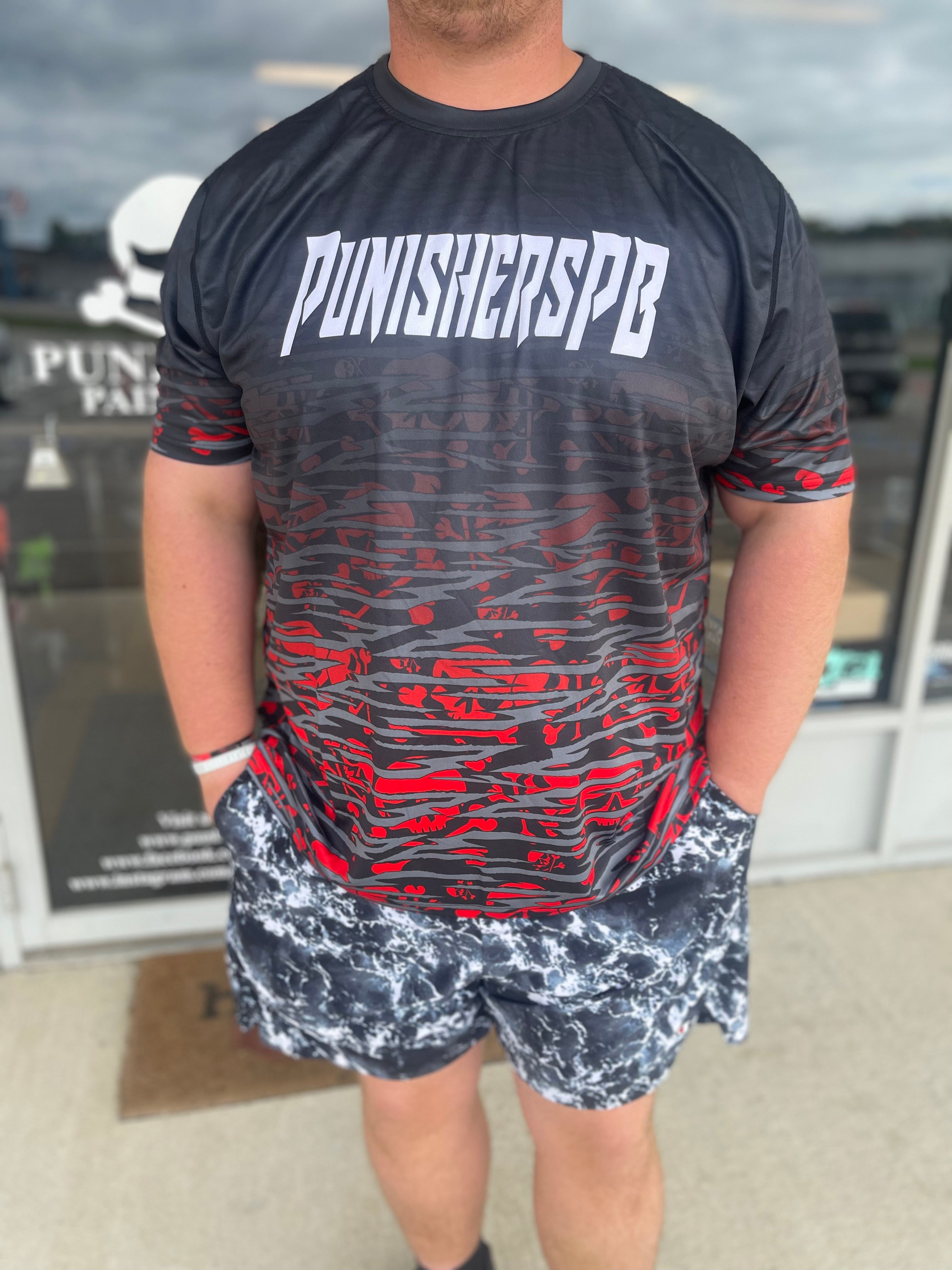 Punisherspb.com "Snakestripe Fade" Custom Tech Tee Dri Fit - Small