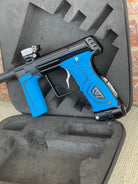 Used Planet Eclipse Gtek 170R Paintball Gun - Black w/ Blue Grips and Deuce Trigger