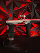 Used Planet Eclipse Geo 3.1 Paintball Gun - Silver/Red w/ Infamous FXL Barrel & Deuce Trigger