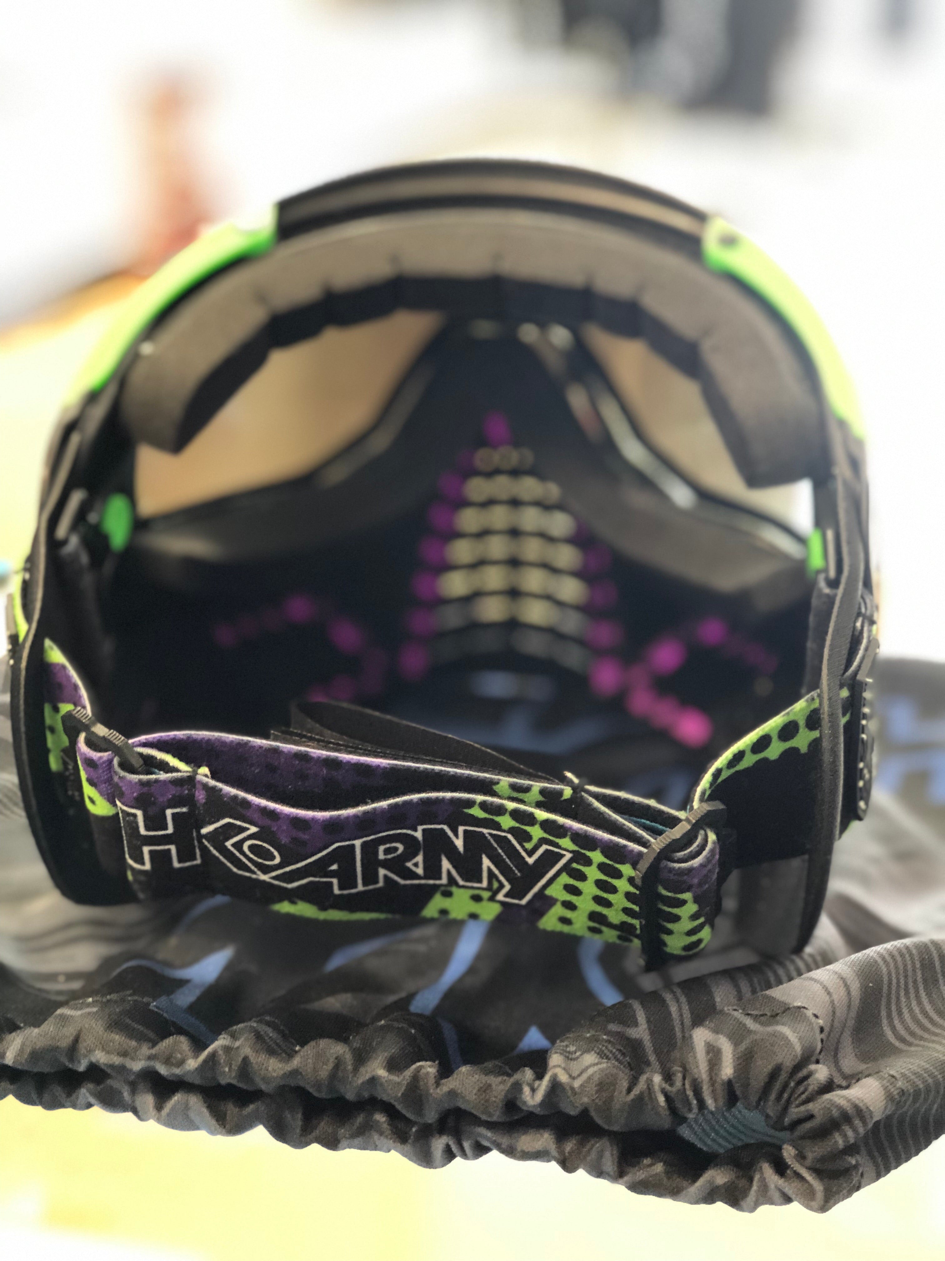 Used HK Army KLR Goggle - Lime / Purple