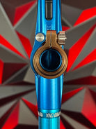 Used Planet Eclipse LV2 Paintball Gun - Blue/Bronze w/ Silencio Power Grip Back *Houston Heat Signed Case*