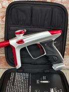 Used DLX Luxe TM40 Paintball Gun - Dust White / Polished Red