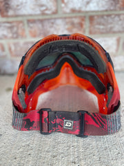 Used Push Unite Paintball Mask - Red with Hard Carry Case