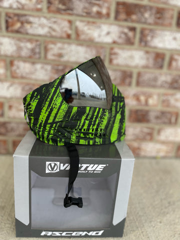 Used Virtue Vio Ascend Paintball Mask - Graphic Lime