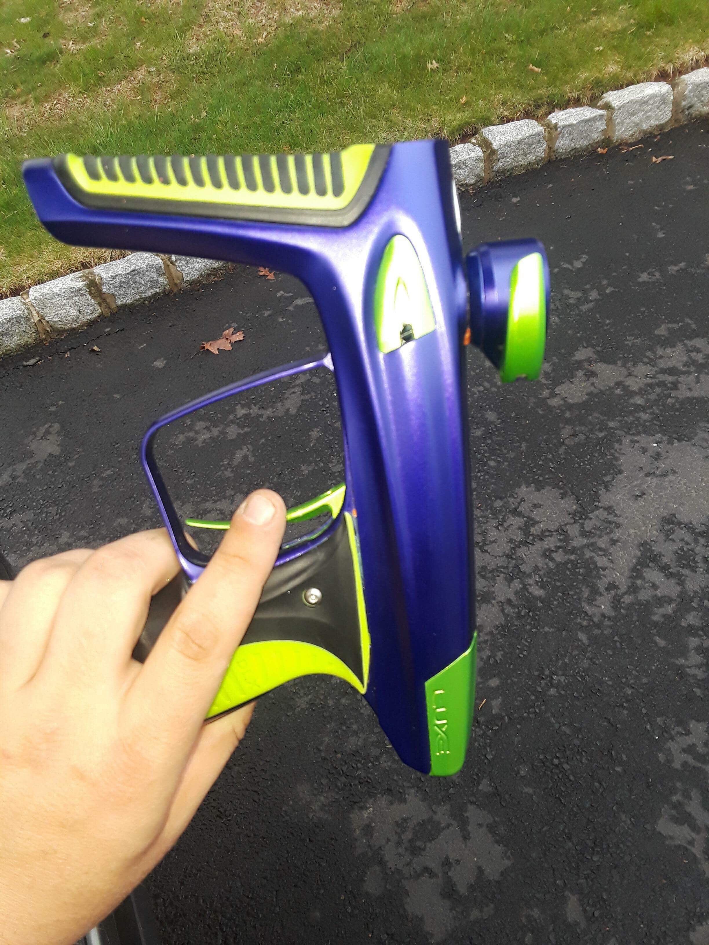 Used Purple/Lime DLX Luxe Ice Paintball Marker