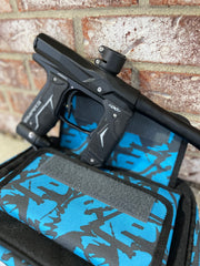 Used Empire Axe 2.0 Paintball Gun - Black w/ Blue Planet Eclipse Marker Bag
