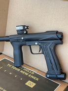 Used Planet Eclipse Emek 100 Paintball Gun - Black -Inception "Secret" Pin, Infamous Murder Trigger, POPS ASA, PE ST3 Bolt, & PE FL 3-Way Valve