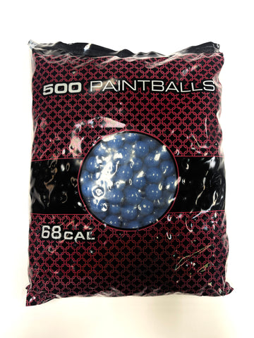 GI Sportz Combat Paintballs - 2000 Paintballs - Dark Blue Shell/Orange Fill