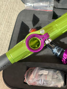 Used Infamous / Planet Eclipse CS2 Paintball Gun - Dust Green / Dust Purple w/ Infamous Deuce Trigger