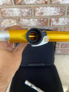 Used Empire Mini GS Paintball Gun w/ 2 Piece Barrel - Dust Gold / Silver w/ HK Army Exo 2.0 Marker Case