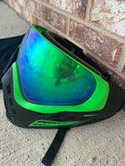 Used Virtue Vio Ascend Paintball Mask- Lime Emerald